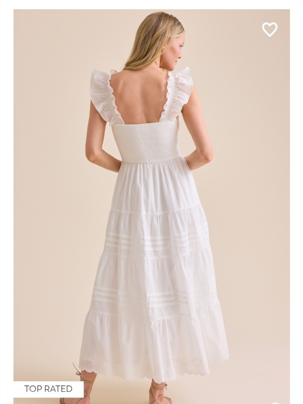 Altard State Dress Nwt Ruffle Strap Smocked Maxi Dress - Picture 4 of 9